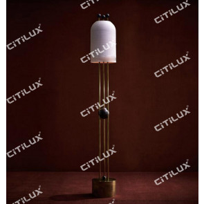 Full Copper Thread Milk White Glass Single Head Floor Lamp Citilux