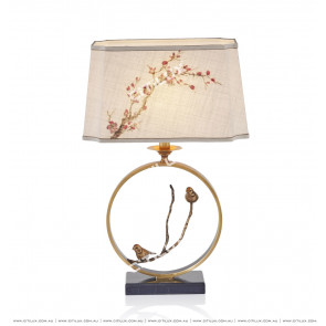 New Chinese Style Fresh Bird Language Floral Table Lamp Citilux