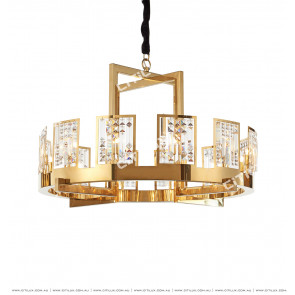 American Crystal Gold Chandelier Citilux