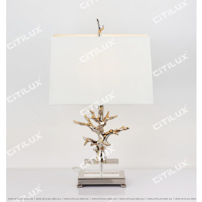 Modern Tree Sculpt Crystal Table Lamp Citilux