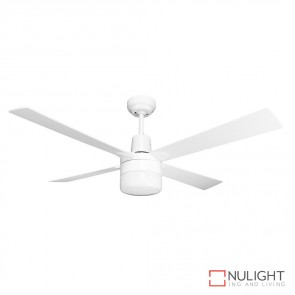 Windy 48 Inches Plywood Blade Ceiling Fan And Light White Finish E27 DOM