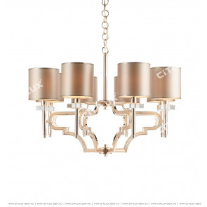 Neoclassical Champagne Chandelier Citilux