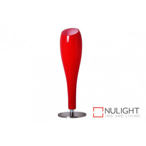 Tubo Glass Table Lamp Red VAM