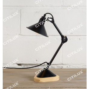 Black Bronze Adjustable Industrial Small Table Lamp Citilux