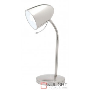 Sara Table Lamp Brushed Chrome MEC