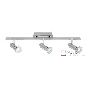 Pronto 3 Light LED Spotlight Bar Brushed Chrome MEC