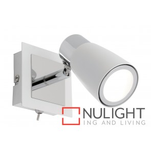Alecia 1 Light Spotlight with Switch White MEC