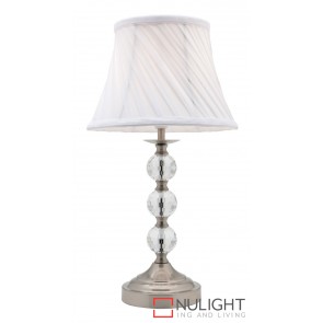 Owen Touch Table Lamp Brushed Chrome MEC