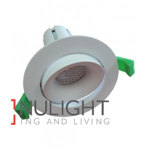 Downlight FITTING Centre Tiltable MATT White Round ARCHITECTURAL 90mm ADJ 30D (FINE BEAM) CLA