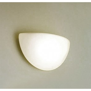 Spicchio Enclosed Wall Sconce in White Arte Vetro