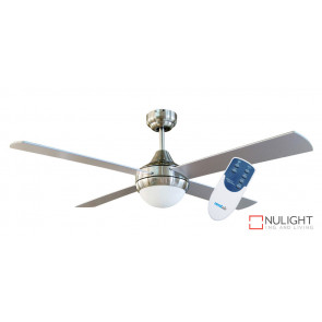 HARMONY - 48 inch 1200mm   4  x Timber Blade with Light and remote included - quick connect wiring - Silver VTA