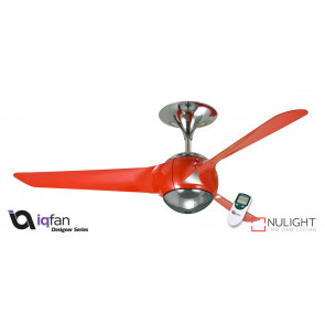 EON - 56 inch 1400mm - 3 Blade Premium Ceiling Fan - Red - LCD Remote Control included VTA