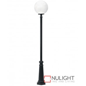 300Mm Globe Lantern On 2250mm Post Black ASU