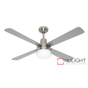 Kimberley 1200 Ceiling Fan with Light & Remote Control Brushed Chrome MEC