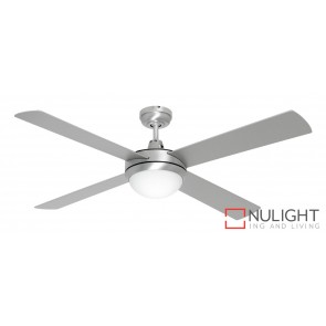 Caprice 1200 Ceiling Fan with B22 Light Brushed Steel MEC