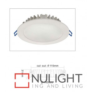 Downlight LED FIXED SLIM Dimmable White Round 3000K 12W 90D PA Flush diffuser 115mm IP54 ICF (1020 Lumens)  DOM CLA