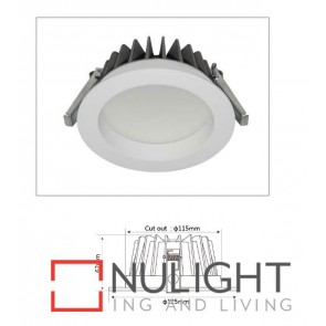 Downlight LED FIXED White Round 4000K 13W 90D 115mm IP54 ICF (900 Lumens)  DOM CLA