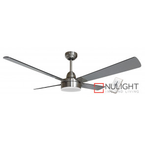 PHOENIX IQ - 48 inch 1200mm DC Energy Saving Ceiling Fan 4 Blade Timber -Silver- 15w LED Light And 9 Speed Remote Incl VTA
