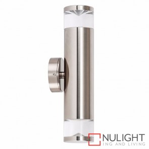 Titanium Coloured Aluminium Up/Down Wall Pillar Light 2X 5W Mr16 Led Cool White HV1089C-TTM-12V HAV