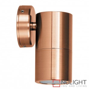 Solid Copper Single Fixed Wall Pillar Light 5W Gu10 Led Cool White HAV