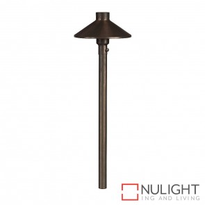 Antique Brass Garden Bollard Light With Spike 3.2W G4 Led Warm White HAV