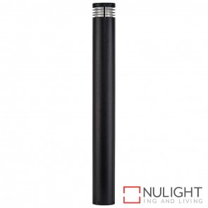 900Mm Black Bollard Light 9W E27 Led Warm White HAV