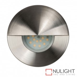 316 Stainless Steel Recessed Round Wall / Steplight With Eyelid 5W Gu10 Led Warm White HAV