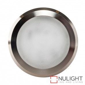 Titanium Coloured Aluminium Round Surface Mounted Steplight 5W 240V Led Warm White HAV