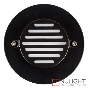 Black Round Recessed Steplight 3W 12V Led Cool White HAV