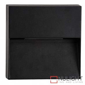 Black Square Surface Mounted Step Light 4W 240V Led Cool White HAV