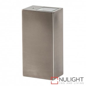 316 Stainless Steel Square Surface Mounted Wall Light 2X 5W Gu10 Led Cool White HAV