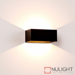 Black Square Surface Mounted Wall Light 9W 240V Led Warm White HAV