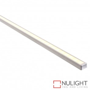 16Mm X 12Mm Shallow Square Aluminium Profile With Opal Diffuser - Kit - Per Metre HAV