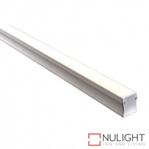 23Mm X 28Mm Deep Square Aluminium Profile With Opal Diffuser - Kit - Per Metre HAV