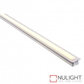 25Mm X 15Mm Deep Square Winged Aluminium Profile With Opal Diffuser - Kit - Per Metre HAV