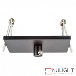 90Mm Recessed Square Canopy Black HAV