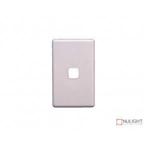 Grid Plate and Cover for 1 Gang Switch - White VBL