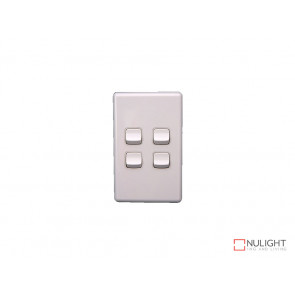 4 Gang Switch - White VBL