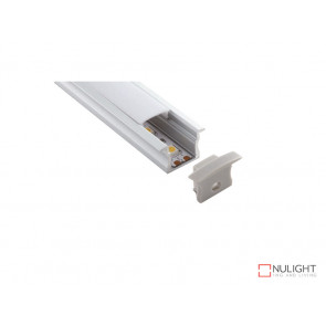 Vibe ALP003 Aluminium Profile With PMMA Opal Diffuser 1M Polycarbonate 17.1x15.3mm VBL