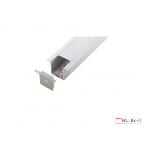 Vibe ALP017 Aluminium Profile With PMMA Opal Diffuser 2M Polycarbonate 35.2x34.9mm VBL