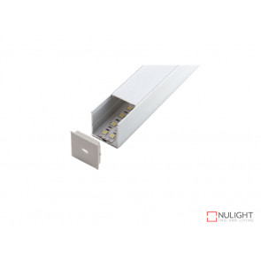 Vibe ALP018 Aluminium Profile With PMMA Opal Diffuser 2M Polycarbonate 35.2x34.9mm VBL