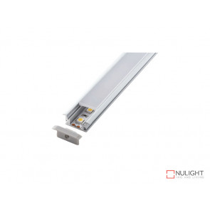 Vibe ALP033 Aluminium Profile With PC Opal Diffuser 1M Polycarbonate 21.4x3mm VBL