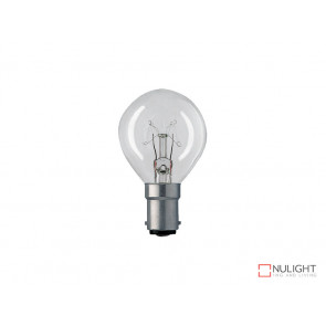 Long Life 25W Clear Fancy Round Lamp Bayonet Cap VBL