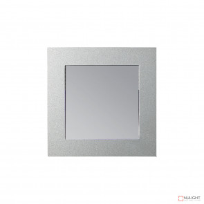 Vibe SQ Recess LED Wall LT 3K c/w White & Silver Face VBL