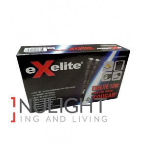 EXELITE LED TORCH Black CREE 10W IP65 Range 500m (780 Lumens) CLA