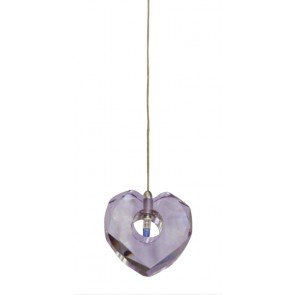 Heart Shape Pendant in Purple Lighting Avenue