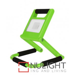 PORTABLE GREEN FLOODLIGHT LED 10W 6500K 2 years wrty CLA