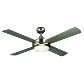 Four Seasons Primo 120cm Ceiling Fan in Brushed Nickel With Light Martec