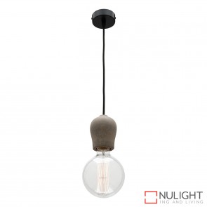 Polly 1 Light Pendant Concrete MEC