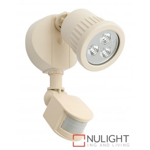 Ritz 1 Light LED Exterior Floodlight with Sensor Beige MEC